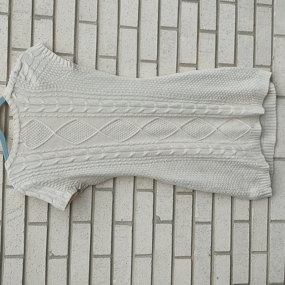 White Sweater Dress - Picture 7 of 10